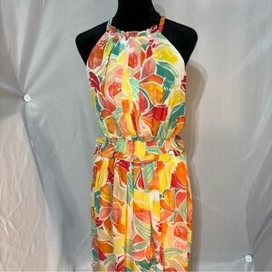 Vince Camuto Women’s Floral Halter Handkerchief Sun Dress Size 10